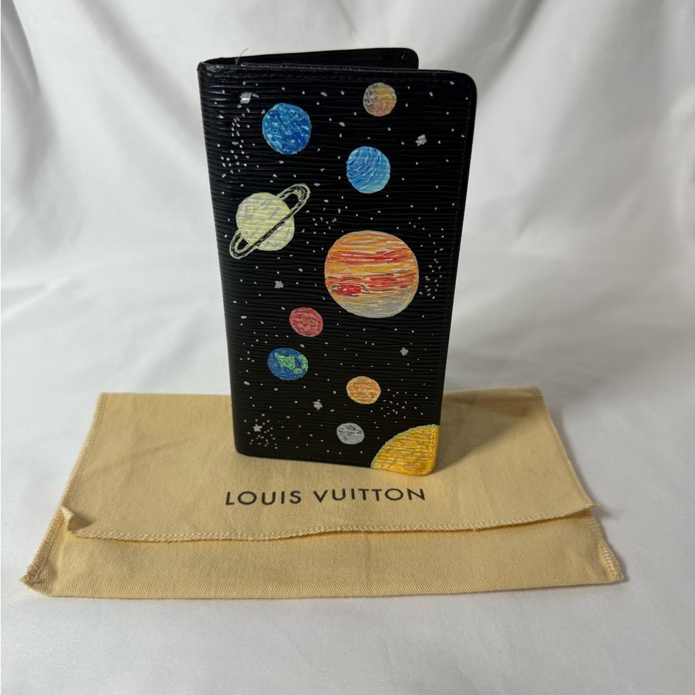 Louis Vuitton Custom Black Celestial Wallet